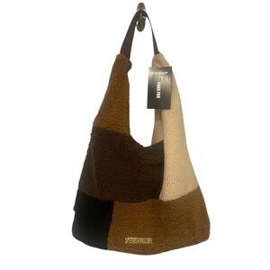 STEVE MADDEN Cognac Multi Patchwork BTully NWT Hobo Bag